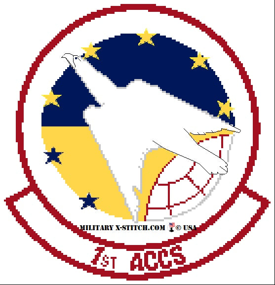 Airborne Command And Control Squadron Accs 1st Insignia Military Xstitch Com 3617