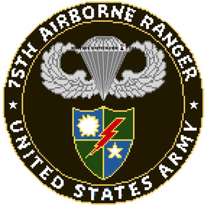 Airborne, 75th Ranger With Jump Wings
