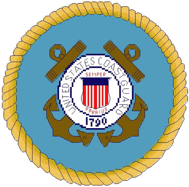Coast Guard Emblem 8 in.