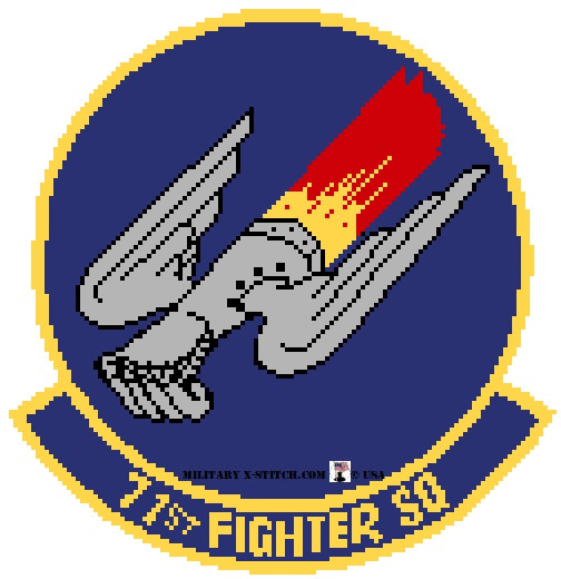 Fighter Squadron, 71st Insignia PDF – Military XStitch Com