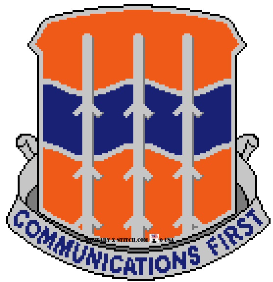 Signal Battalion, 16th Unit Insignia PDF – Military XStitch Com