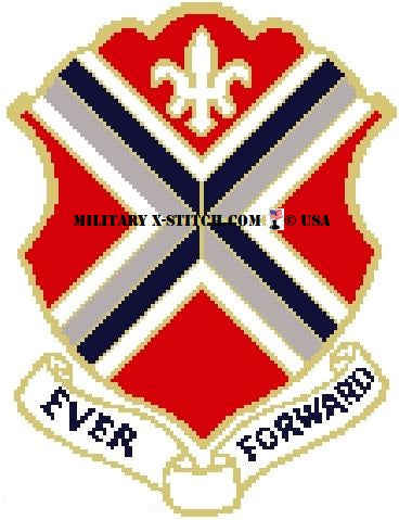 Infantry Unit, 1-116th Insignia – Military XStitch Com