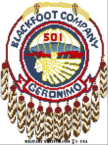 Airborne, 1-501st Blackfoot Company Insignia