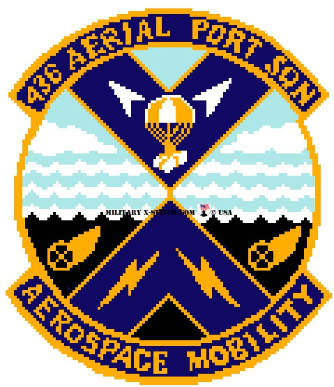 Aerial Port Squadron, 436th (APS) Insignia PDF – Military XStitch Com