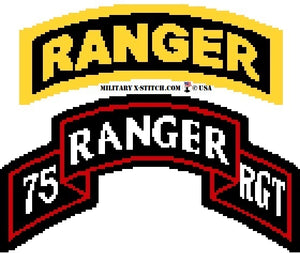 Ranger, 75th Regiment Scroll Sleeve Insignia
