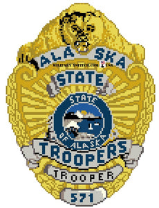 Alaska State Trooper Badge Insignia