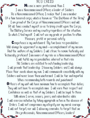 Army NCO Creed