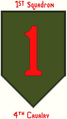 Cavalry 1/4 (Big Red One) Insignia