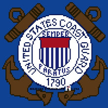 Coast Guard Logo Latch hook PDF