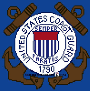 Coast Guard Logo Latch hook PDF