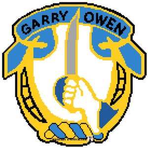 Cavalry, 1-7th (Gary Owen) Insignia