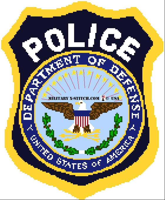 Department Of Defense (DOD) Police Insignia Military XStitch Com Department Of Defense (DOD) Police Insignia Military XStitch Com