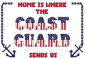 Home Is  Coast Guard Kit – Military XStitch Com