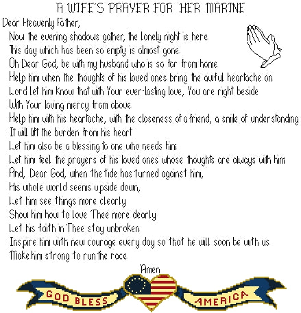 Marine Corps Wife's Prayer