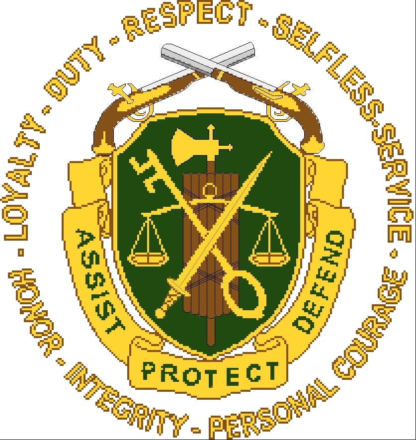 Army Mp Rdi Military Police Regimental Insignia with wording – Military XStitch Com
