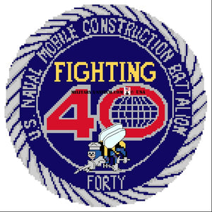 Naval Mobile Construction Battalion 40 Insignia