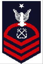 US Navy SCPO sleeve insignia counted cross stitch pattern