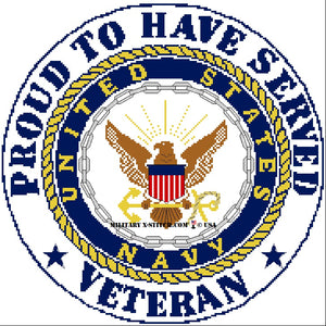 Navy Emblem w/ Proud Veteran
