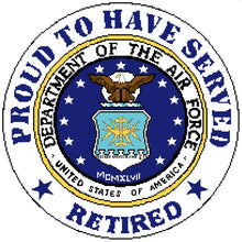 Department of the Air Force w/ Proud Retired