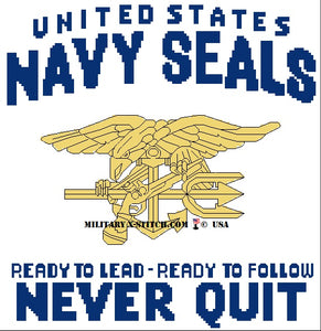 SEALS - U.S. Navy SEALS "Never Quit" Insignia