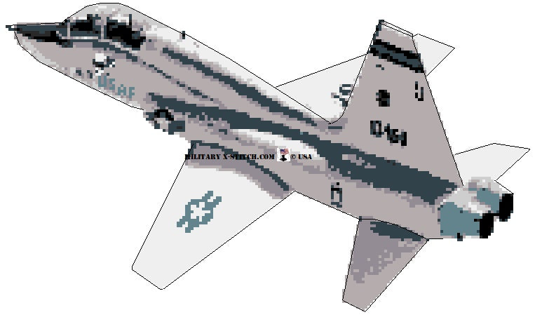 T-38 Talon cross stitch pattern
