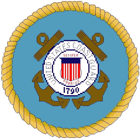 Coast Guard Emblem 8 in. Kit