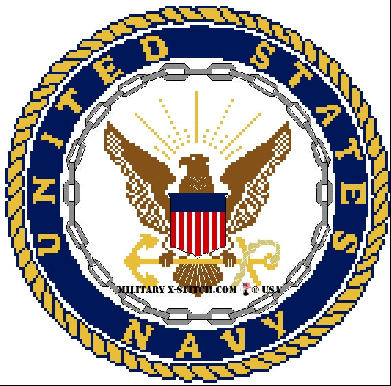 Navy Emblem 10 in.