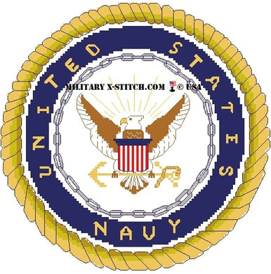 Navy Emblem 8 in.