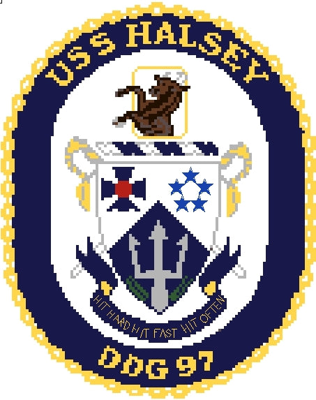 USS Halsey DDG-97 Insignia
