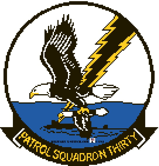 送料無料 アメリカ海軍PATROL 幼 SQUADRON THIRTYパッチVP30刺繍 送料無料 アメリカ海軍PATROL 幼 SQUADRON THIRTYパッチVP30刺繍