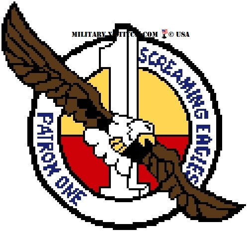 VP-1 Screaming Eagles Patrol Squadron Insignia