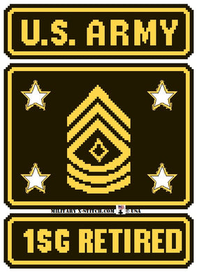 Army Logo (1SG) Retired