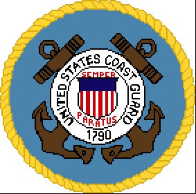 Coast Guard Emblem 10 in.