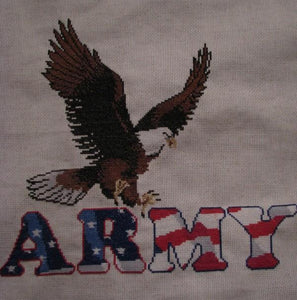 Eagle Army Cross stitch