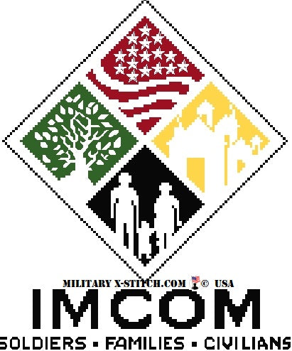 Installation Management Command (IM COM) Insignia – Military XStitch Com