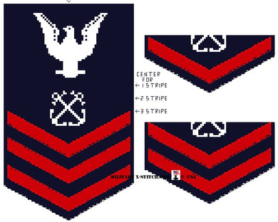 Navy Petty Officer (1st, 2nd, 3rd class) Sleeve Insignia