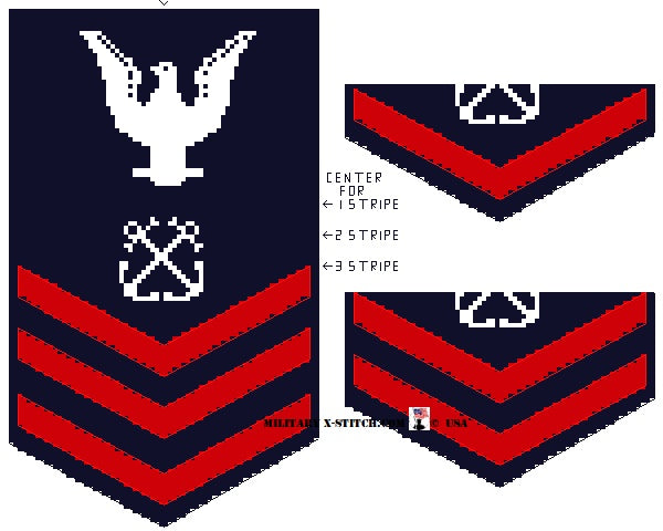 Navy Petty Officer (1st, 2nd, 3rd class) Sleeve Insignia PDF