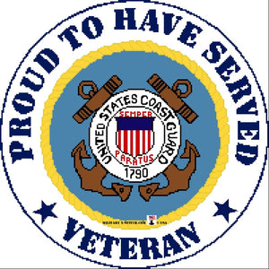 Coast Guard Emblem w/ Proud Veteran PDF