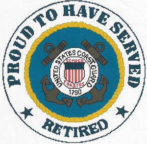 Coast Guard Emblem with Proud Retired PDF