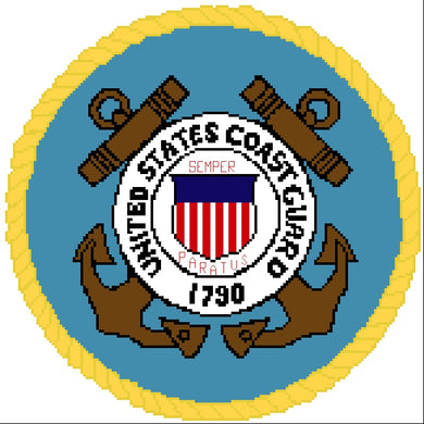 Coast Guard Emblem 12 in.