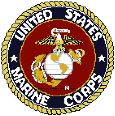 Marine Corps Emblem 10 in. Color Variation PDF